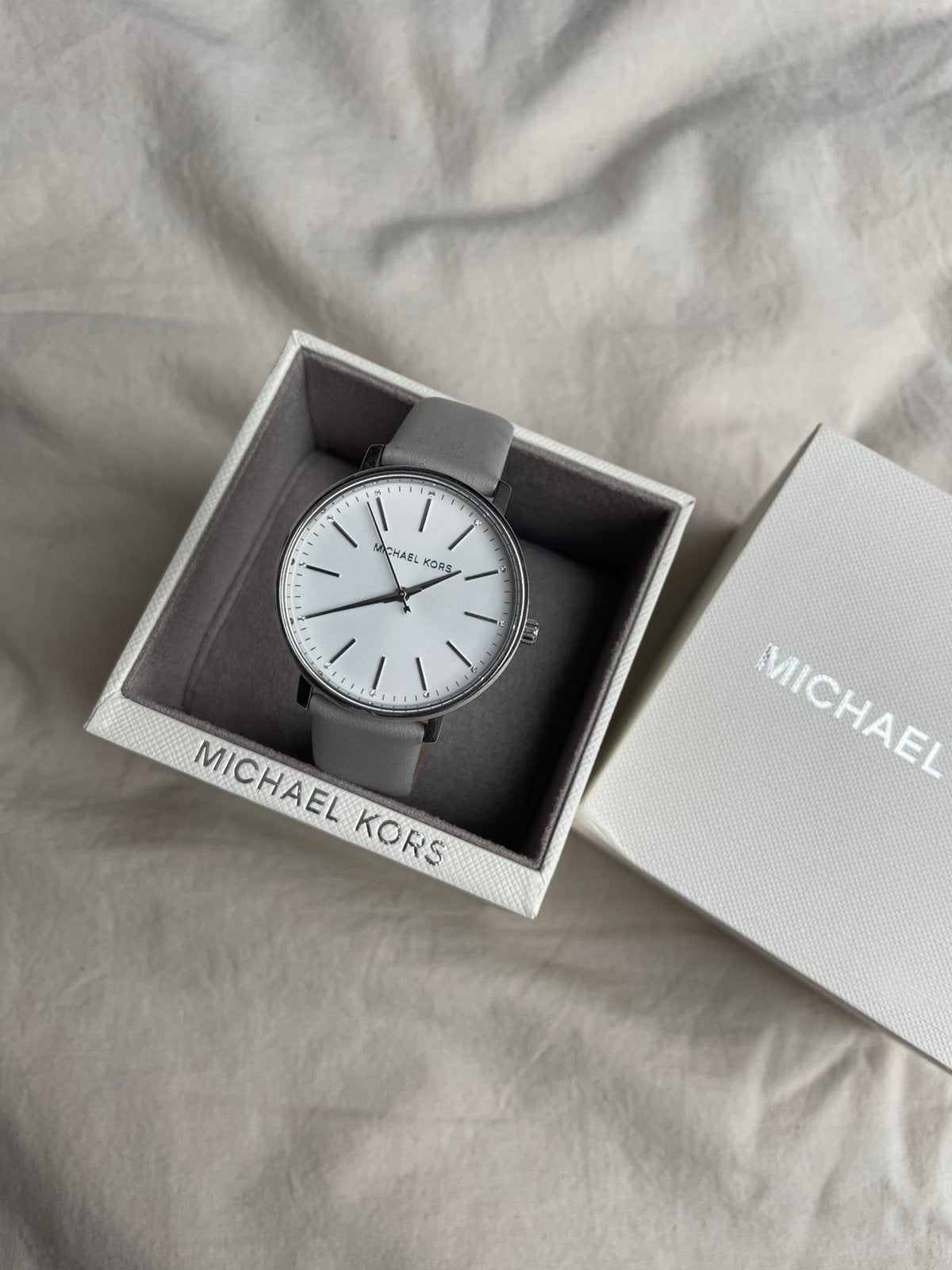 Michael Kors Watch, Ophalen of Verzenden, Zo goed als nieuw, Polshorloge, Leer