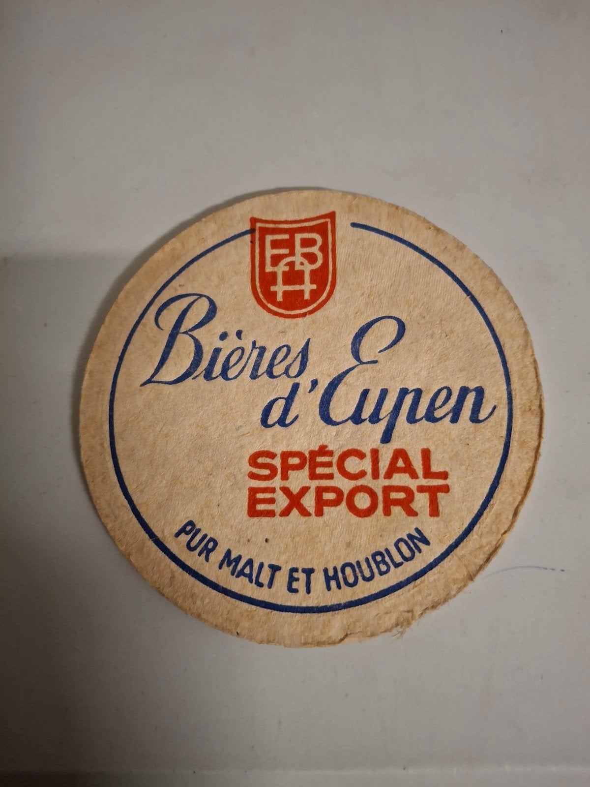 oud bierviltje bieres d'eupen, Verzamelen, Ophalen of Verzenden