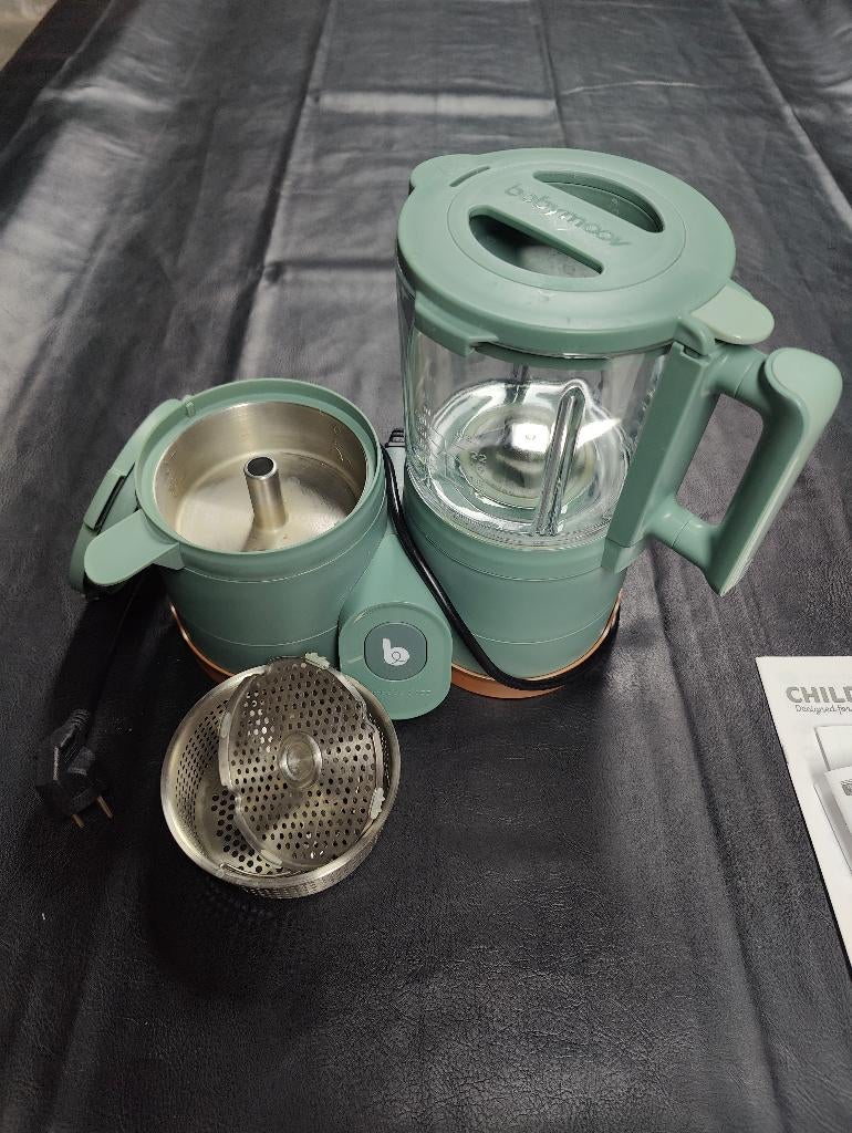 Babymoov Stoomkoker-mixer Nutribaby Glass Forest Green, Ophalen, Gebruikt