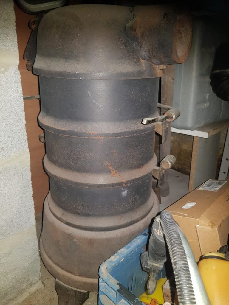 Poêle bois fonte ancien, Maison & Meubles, Poêles, Enlèvement ou Envoi, Utilisé, Bois, Autoportant