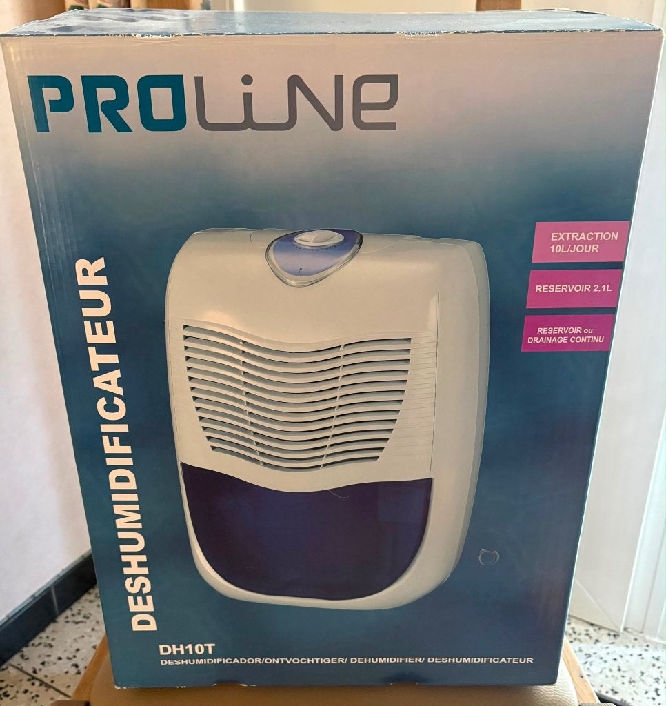 Te koop: luchtontvochtiger PROLINE, Electroménager, Équipement de traitement de l'air, Enlèvement, Comme neuf, Déshumidificateur