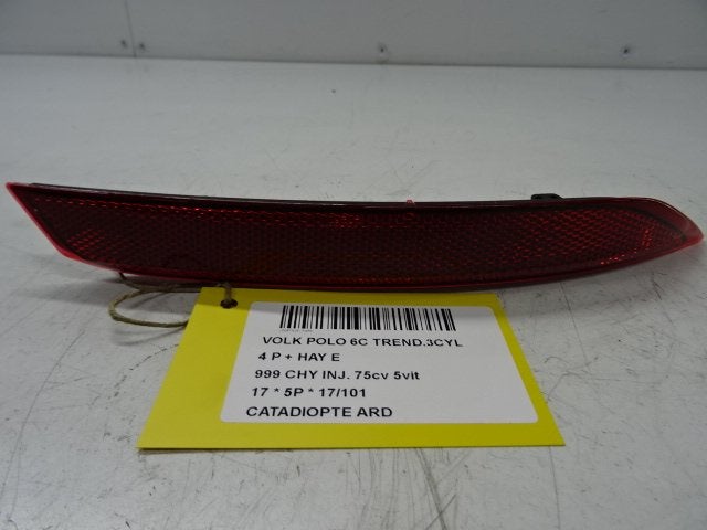 REFLECTOR RECHTS Volkswagen Polo VI (AW1) (6C0945106B), Gebruikt, Volkswagen