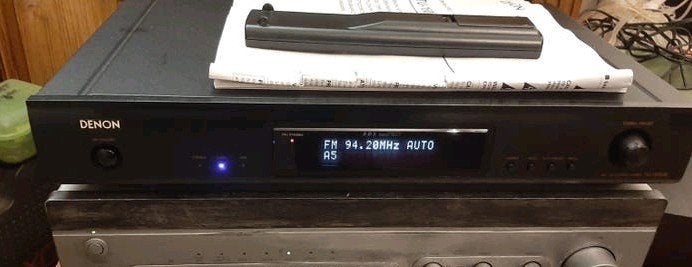Denon TU-1500AE FM/AM-stereo tuner  zwart, Audio, Tv en Foto, Tuners, Ophalen of Verzenden
