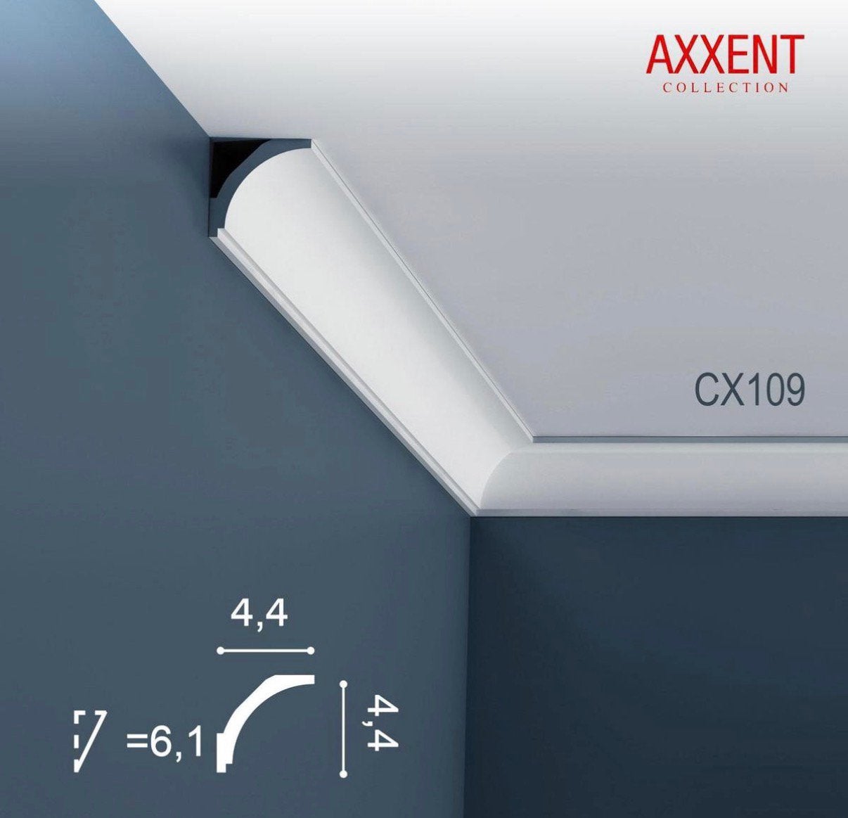 Orac deco axxent cx109 200cm 28 stuks 56lm., Doe-het-zelf en Bouw, Ophalen, Kunststof, 150 tot 200 cm, Lijsten