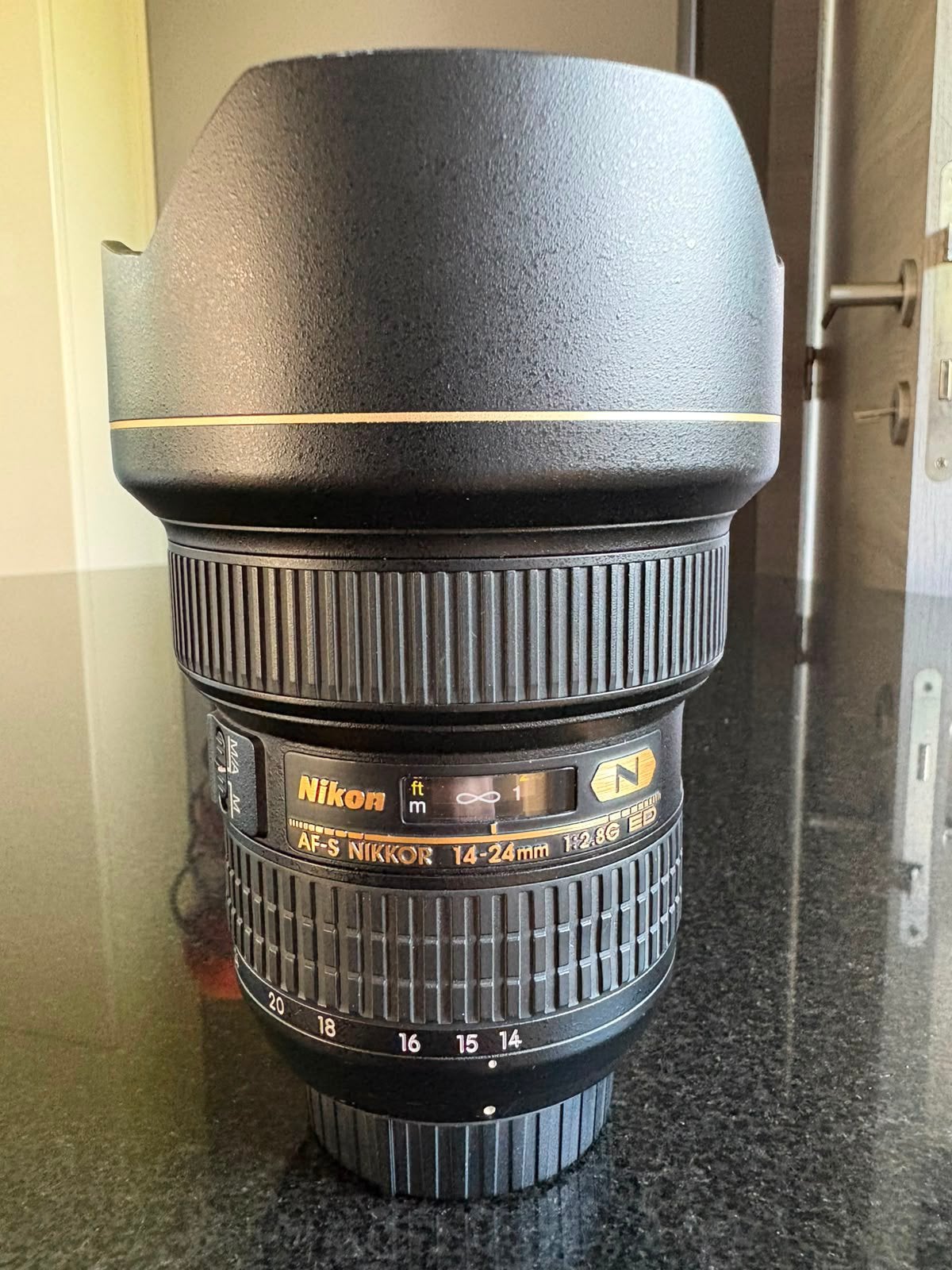 Objectif Nikon AF-S NIKKOR 14-24mm f/2.8G ED - Comme neuf, Audio, Tv en Foto, Foto | Lenzen en Objectieven, Beschermhoes/tas, Nikon