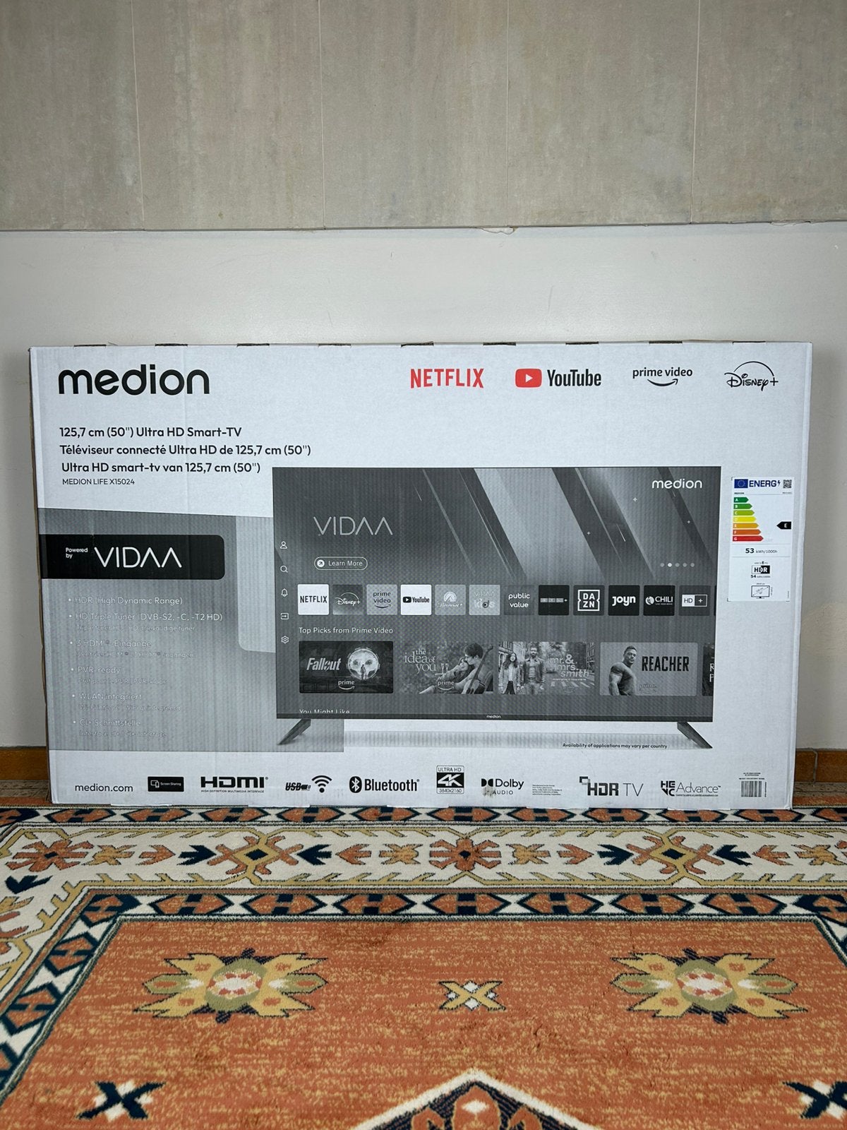TV Medion 50” Ultra HD Smart TV – Neuve scellée, Audio, Tv en Foto, Overige Audio, Tv en Foto, Ophalen, Zo goed als nieuw