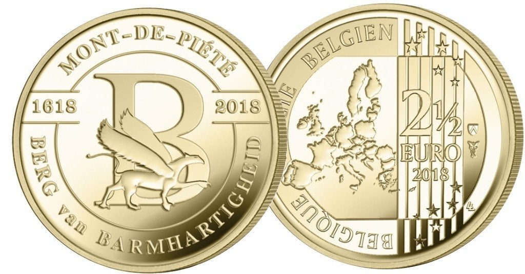 2,5 euro België 2018 Berg van Barmhartigheid, Verzenden, België, 5 euro
