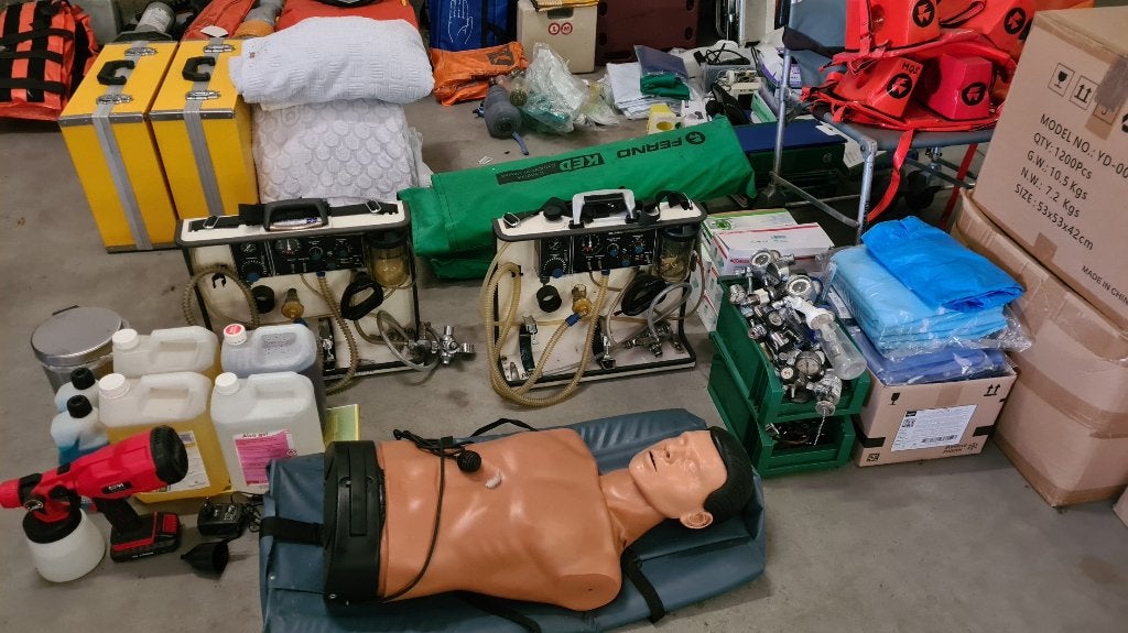 E.H.B.O. en evacuatiemateriaal, Ophalen, Gebruikt
