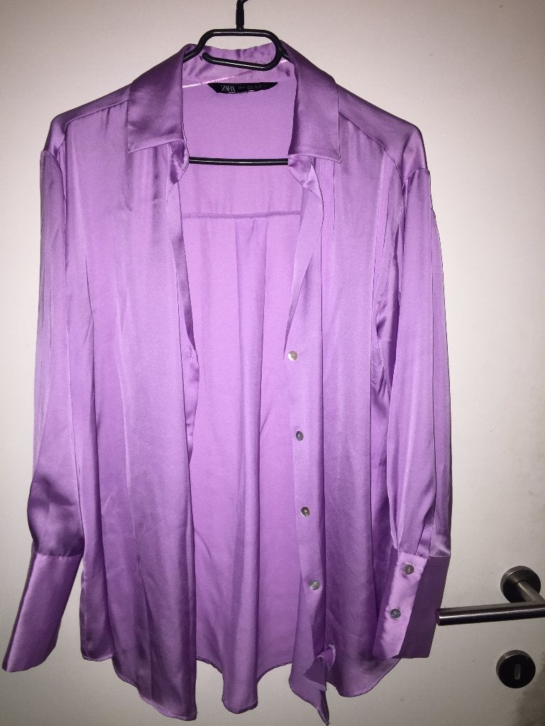 Hemd Dames merk Zara ,Paars, Als nieuw!, Ophalen, Zara, Paars, Zo goed als nieuw