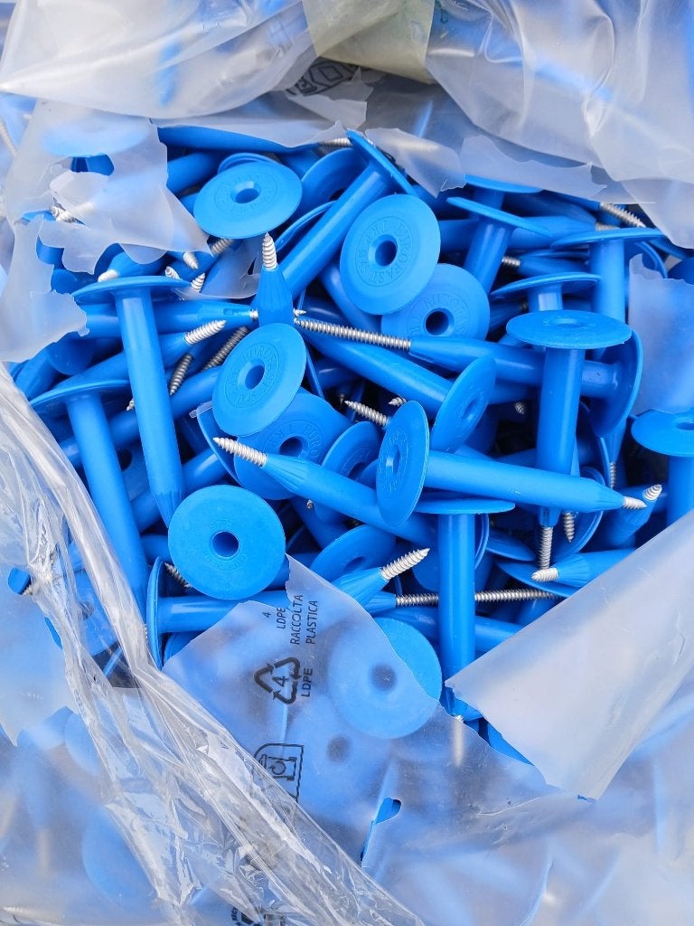 IsolatieBevestigers – Tules & Schroefcombinaties UITVERKOOP, Ophalen, Kunststof, Blauw, Overige typen