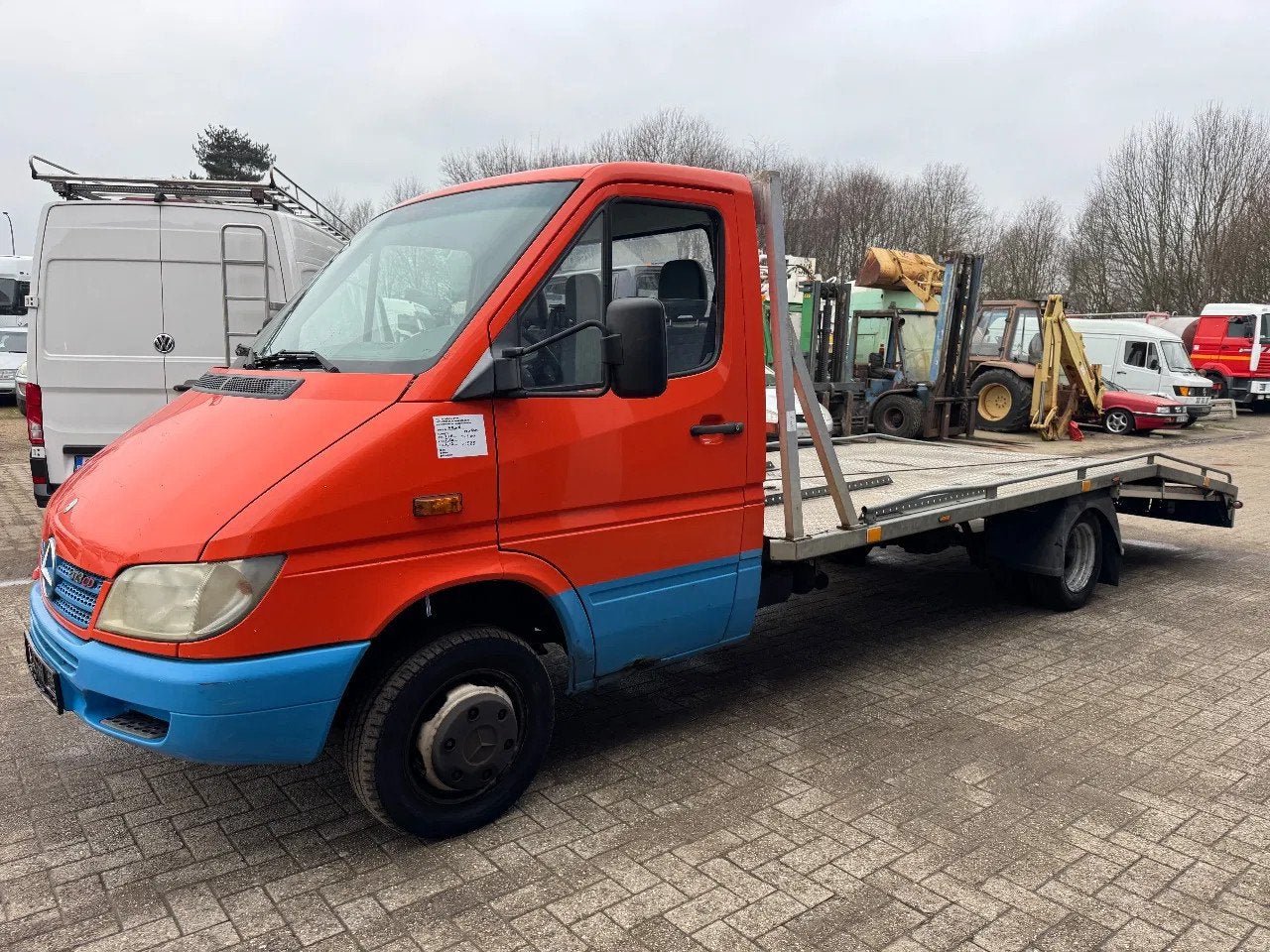 Mercedes-Benz Sprinter *413CDI-WINCH+RAMPS* (bj 2004), Autos, Achat, Entreprise, Boîte manuelle, Autres couleurs
