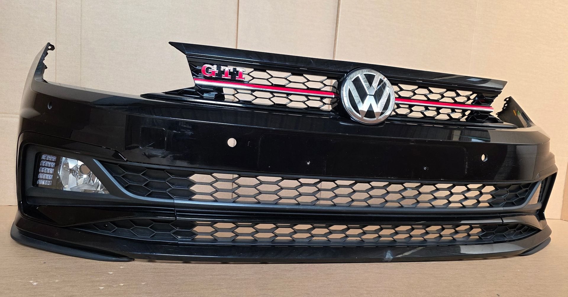 Voorbumper VW Polo 2G AW GTI 4xPDC L C9X bj.2018-2022 Bumper, Gebruikt, -, Ophalen of Verzenden, Bumper