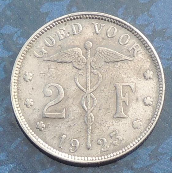 1923 2 frank Goed voor 2Fr, Envoi, Métal, Monnaie en vrac