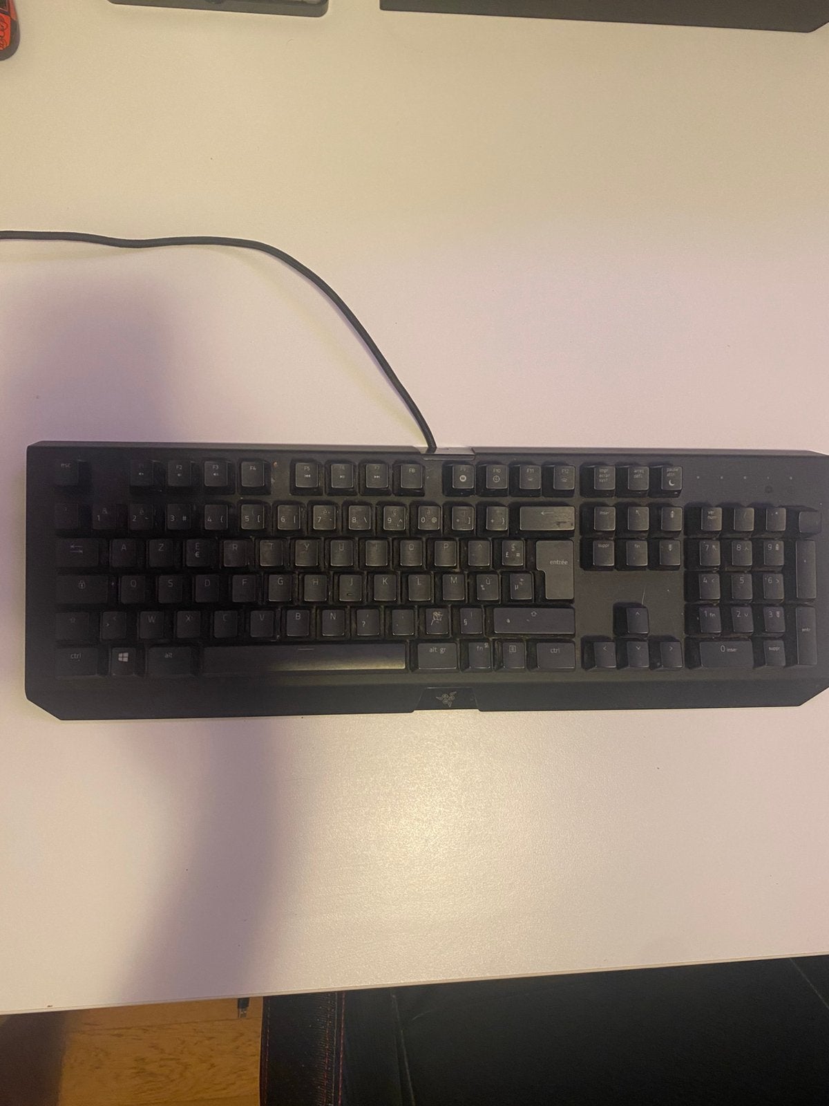 Razer BlackWidow X Chroma — Clavier mécanique (AZERTY), Informatique & Logiciels, Enlèvement ou Envoi, Azerty, Comme neuf