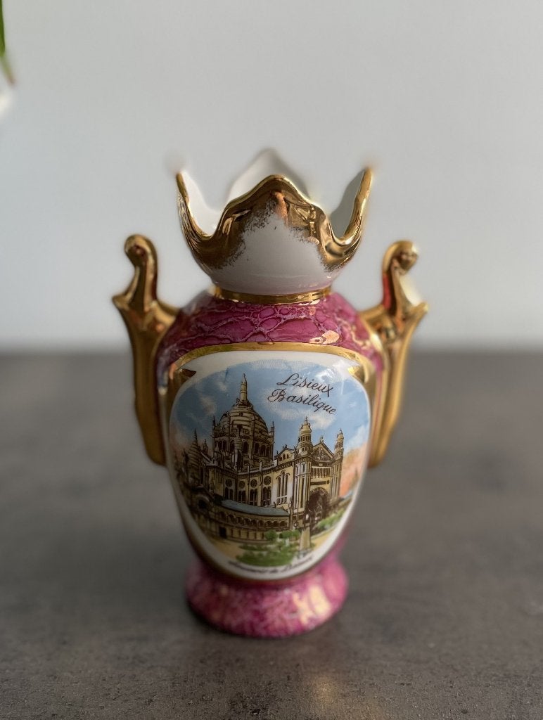 Vintage Limoges vaas "Basiliek van Lisieux, Antiek en Kunst, Ophalen