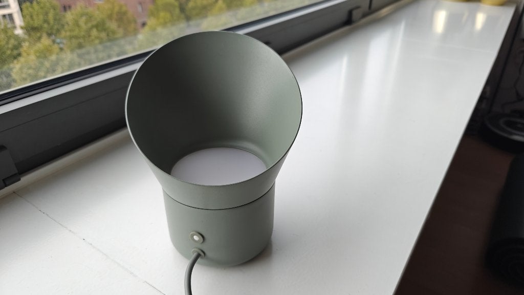 Muuto Up led table lamp green gray, Inclusief lichtbron, Gebruikt, Overige merken, Groen