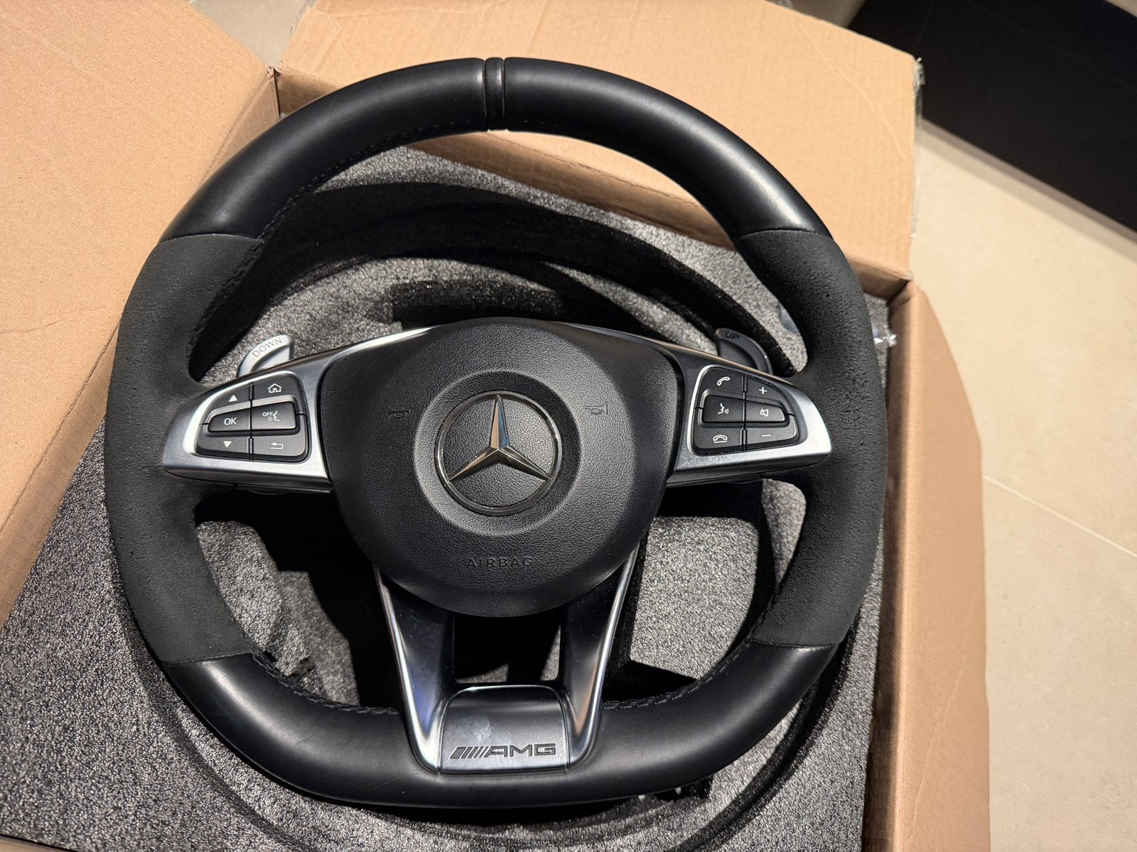 Volant pour Mercedes C43 W205, Autos : Pièces & Accessoires, Enlèvement, Utilisé