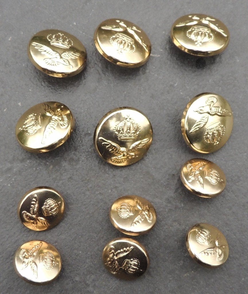 12 boutons veste-battle dress aviation PARREE-HORST, Collections, Envoi, Armée de l'air, Vêtements ou Chaussures