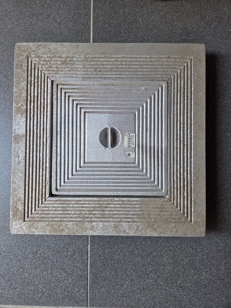 2  ALU MINIUM PUTDEKSEL, Doe-het-zelf en Bouw, Ophalen, Afvoer, 20 tot 40 mm, Nieuw