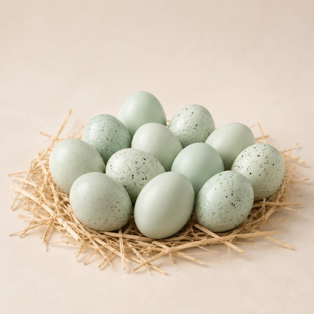 Celadon kwartel broedeieren | Verse blauwe eieren