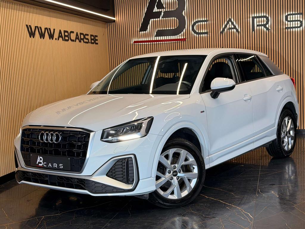 Audi Q2 30 TFSI S line * GARANTIE 12 MOIS * 1ER PROPRIETAIRE, Auto's, 118 g/km, Stof, Gebruikt, Wit
