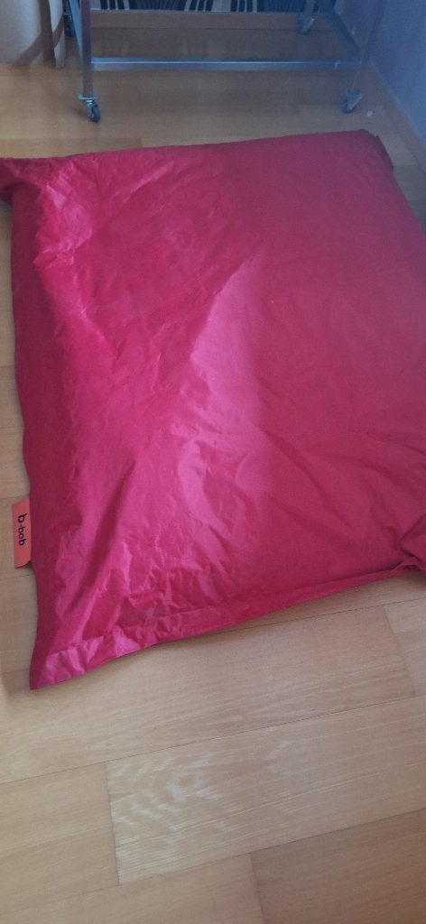 Zitzak, Enlèvement, Comme neuf, Rouge, Pouf