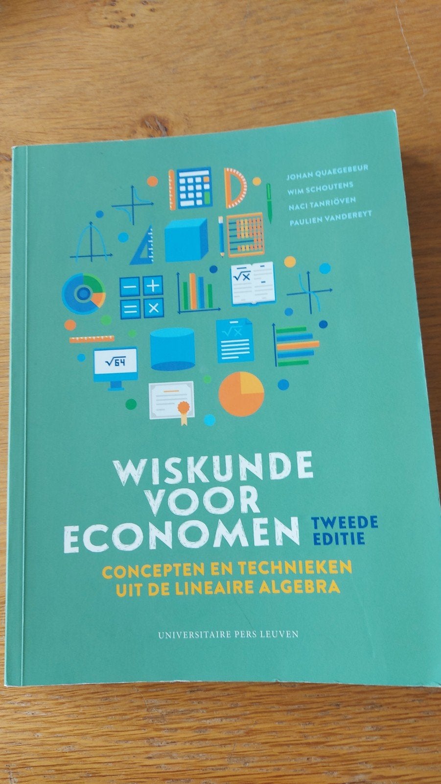 Boek ( TEW): Wiskunde voor economen, Boeken, Ophalen, Gelezen, Quaegebeur, Schoutens, Yanriöven, Vandereyt