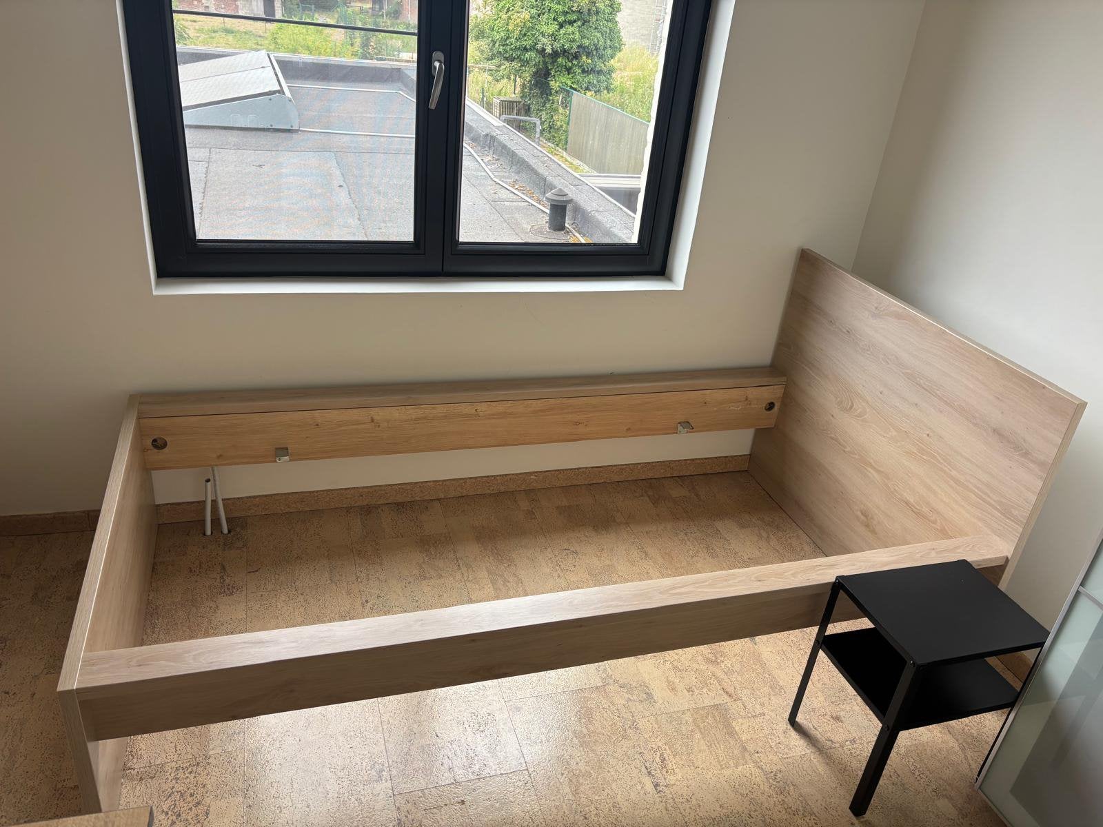 Bedframe 90 x 200, Ophalen, Gebruikt, 90 cm, Eenpersoons