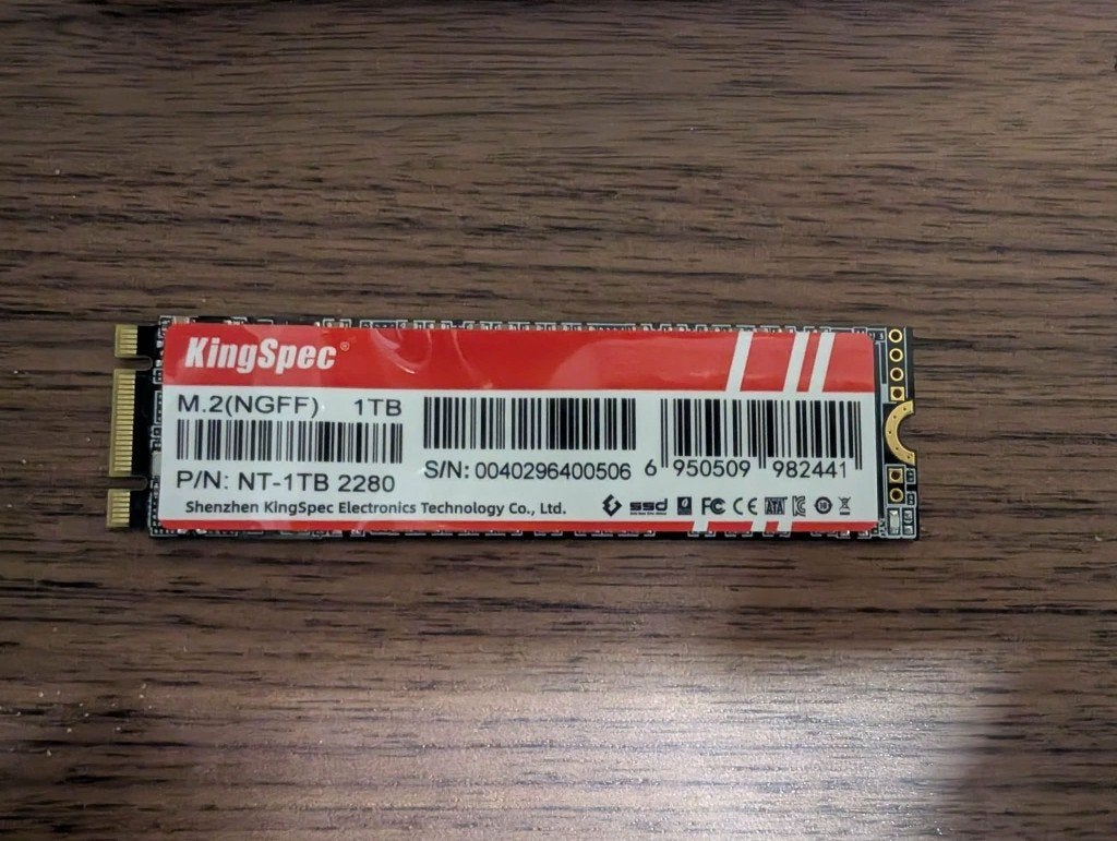 KingSpec 1TB ssd, Computers en Software, Harde schijven, Intern, SSD, Ophalen of Verzenden, Zo goed als nieuw