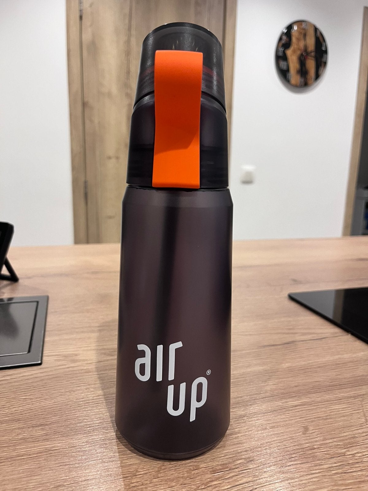 Gourde Air-Up gris anthracite, Sport en Fitness, Drinkbussen, Ophalen, Gebruikt