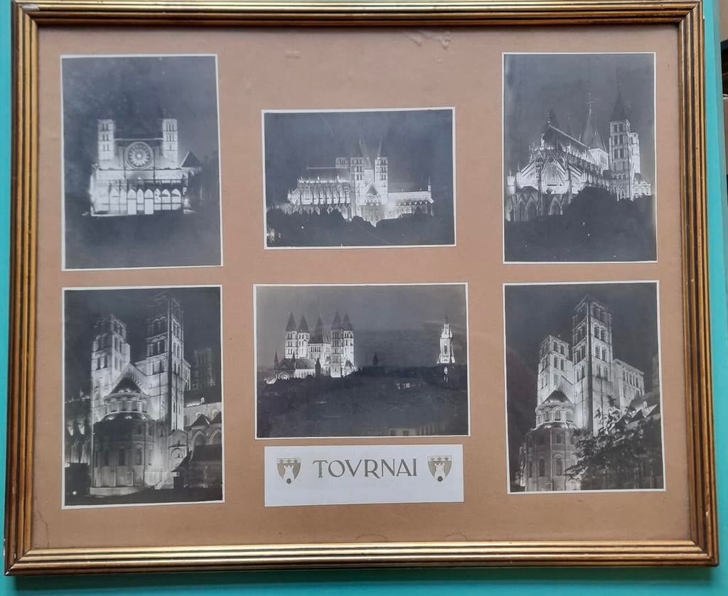 Tournai  cathédrale 1931 signé Reynders, Collections, Photos & Gravures, Enlèvement ou Envoi, Comme neuf