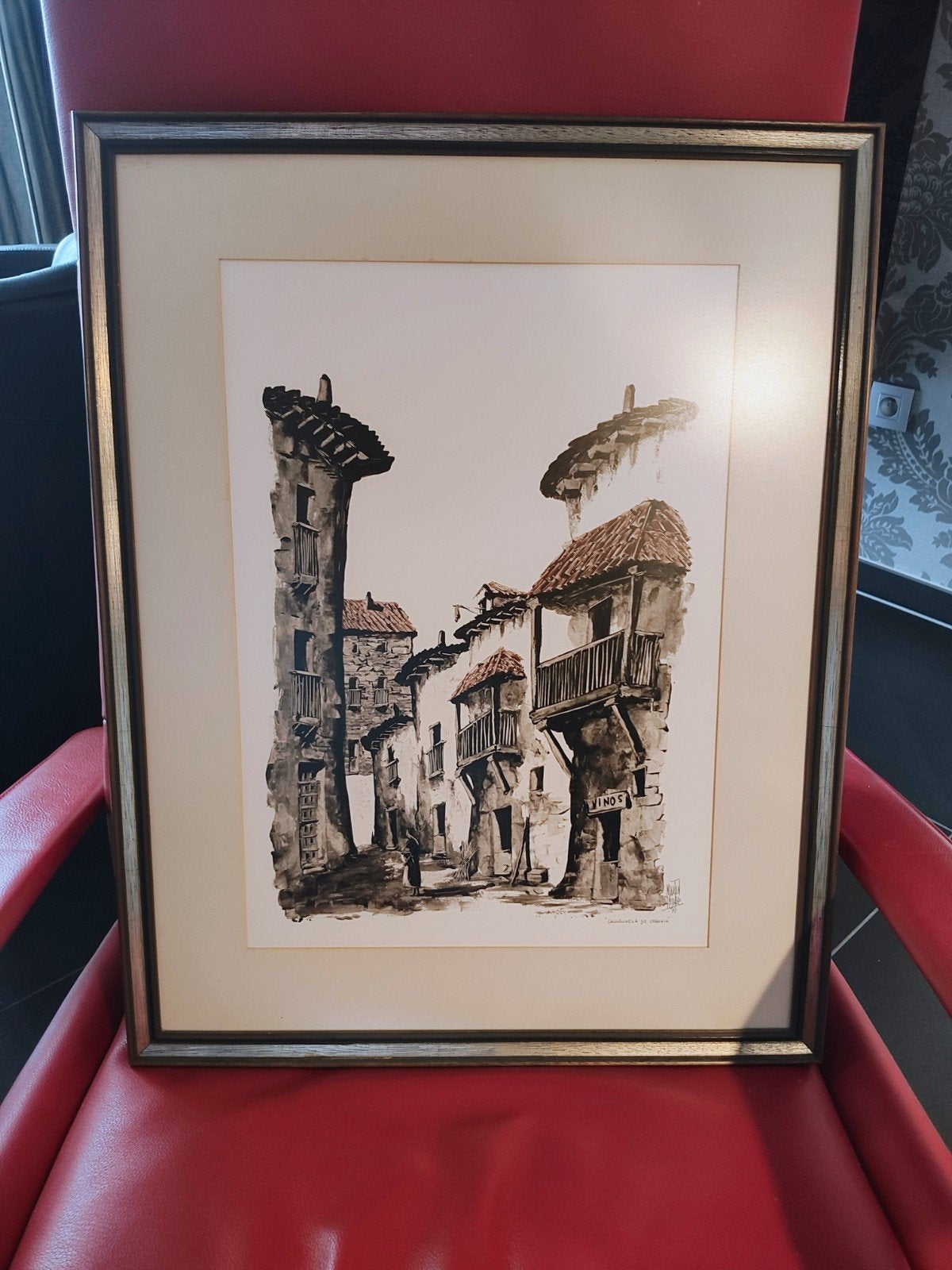 Schilderij Martin Hidalgo zwart en wit inkt, Ophalen, Schilderij