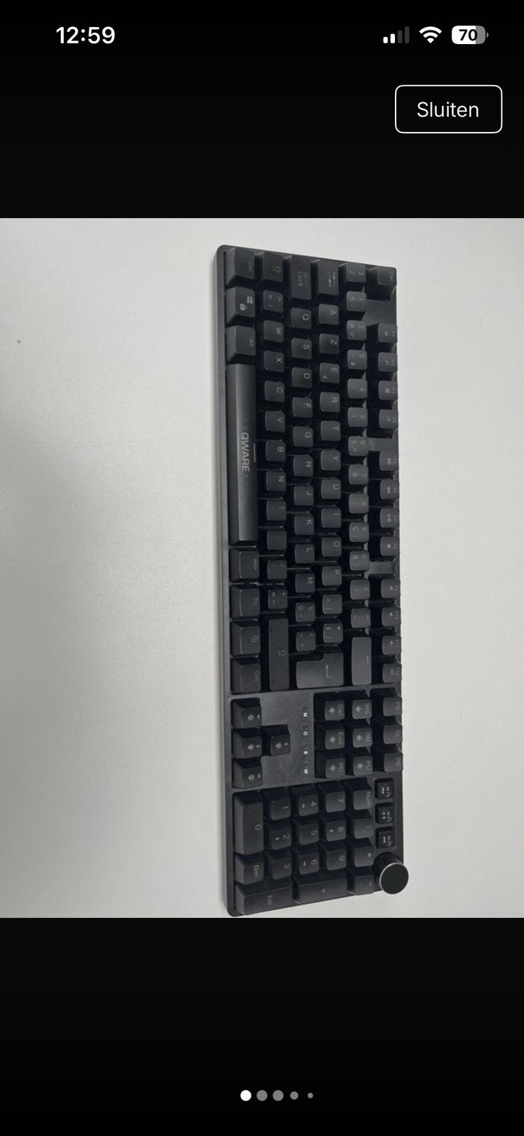 Gaming keyboard Qware Daytona, Clavier gamer, Enlèvement ou Envoi, Azerty, Comme neuf