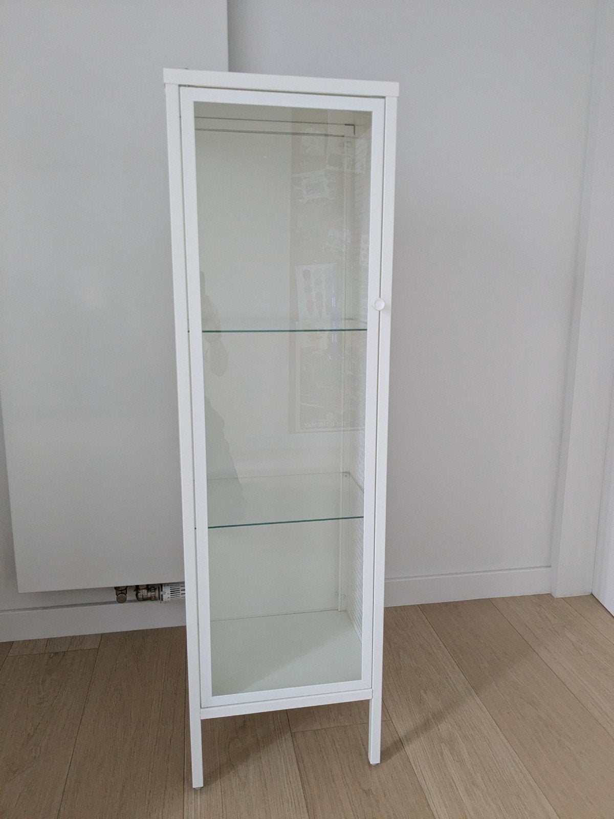 Vitrinekast Ikea Baggebo wit, Ophalen, Zo goed als nieuw, Glas