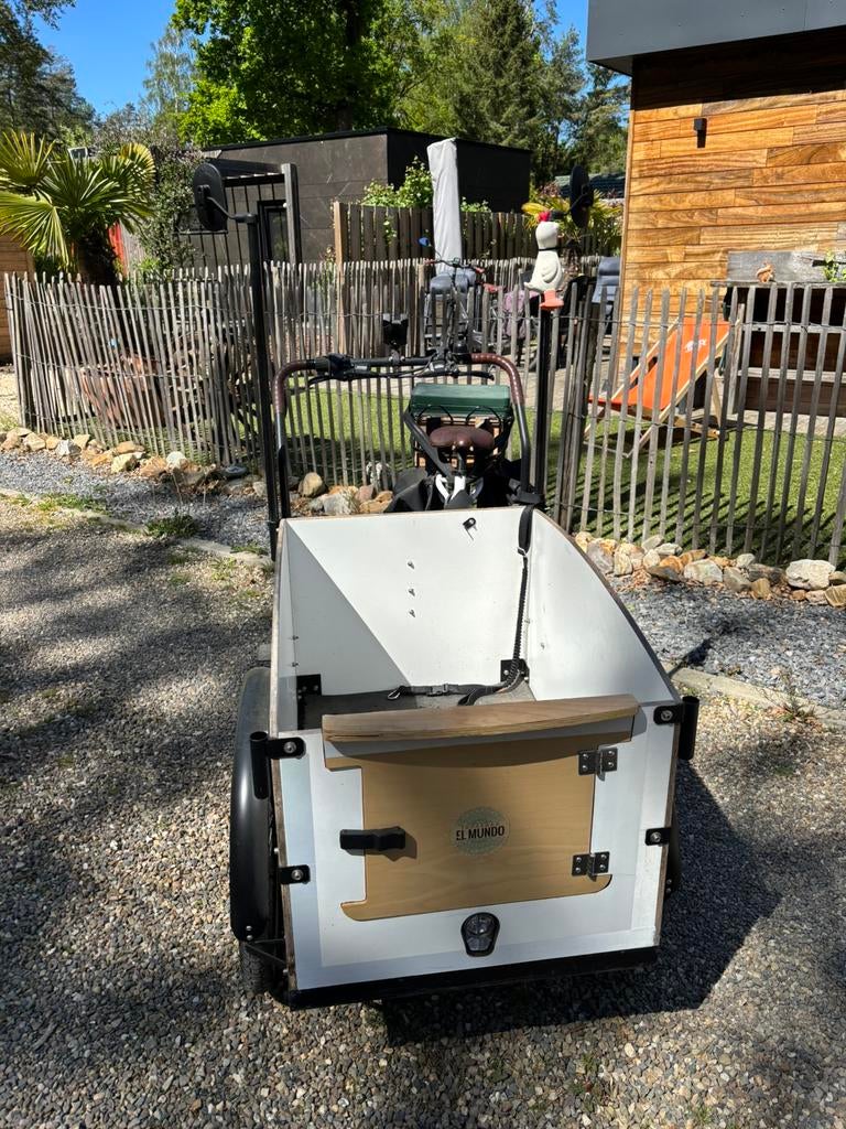 Vélo cargo électrique Kidscab avec auvent, Autres marques, Électrique, Comme neuf, Enlèvement