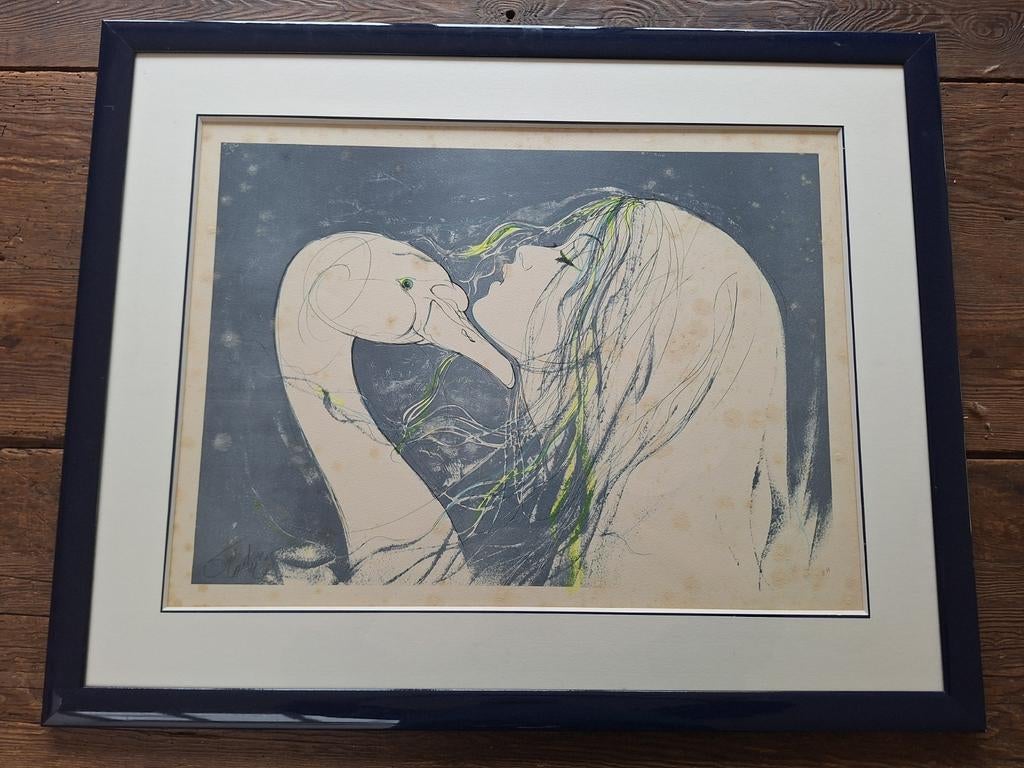 Leda en de zwaan jean baptiste valadié, Antiek en Kunst, Ophalen of Verzenden