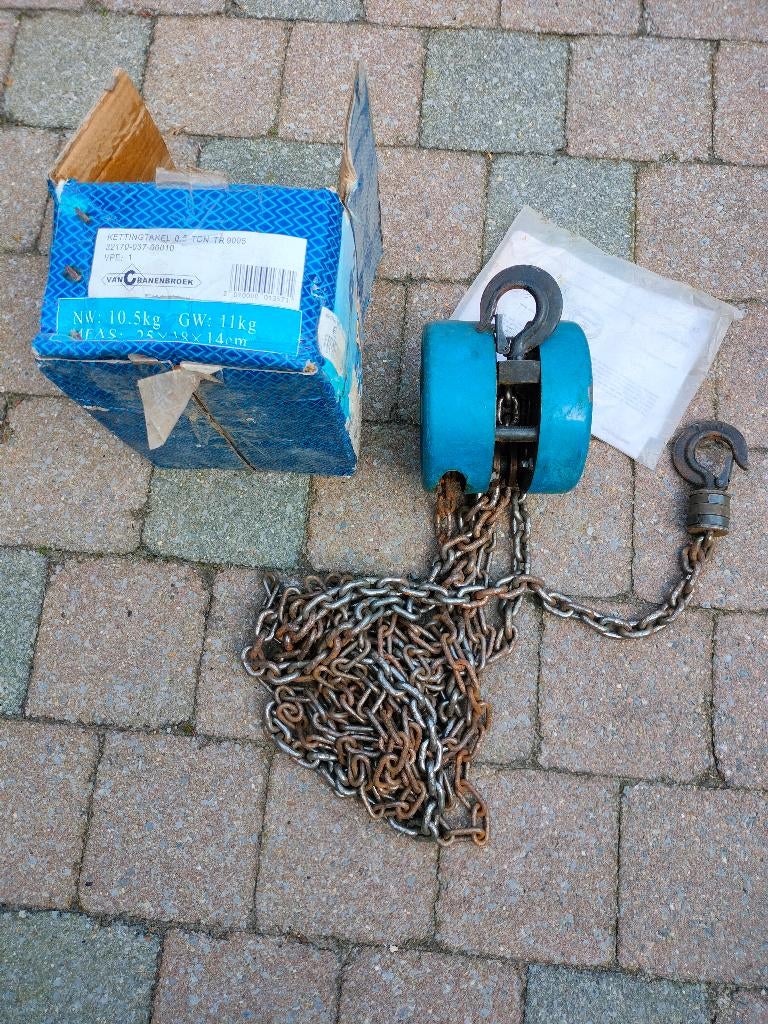 Takel, handtakel of handlier, Doe-het-zelf en Bouw, Ophalen, Gebruikt, Handmatig