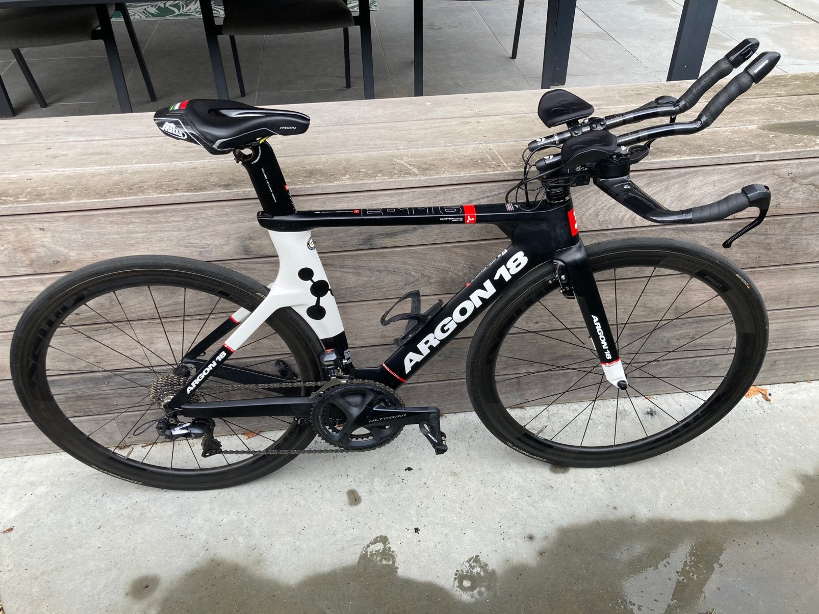 Argon 18 E-116 Triatlonfiets maat S, Vélos & Vélomoteurs, Vélos | Vélos de course, Utilisé, Autres marques, 10 à 15 vitesses, Frein sur jante