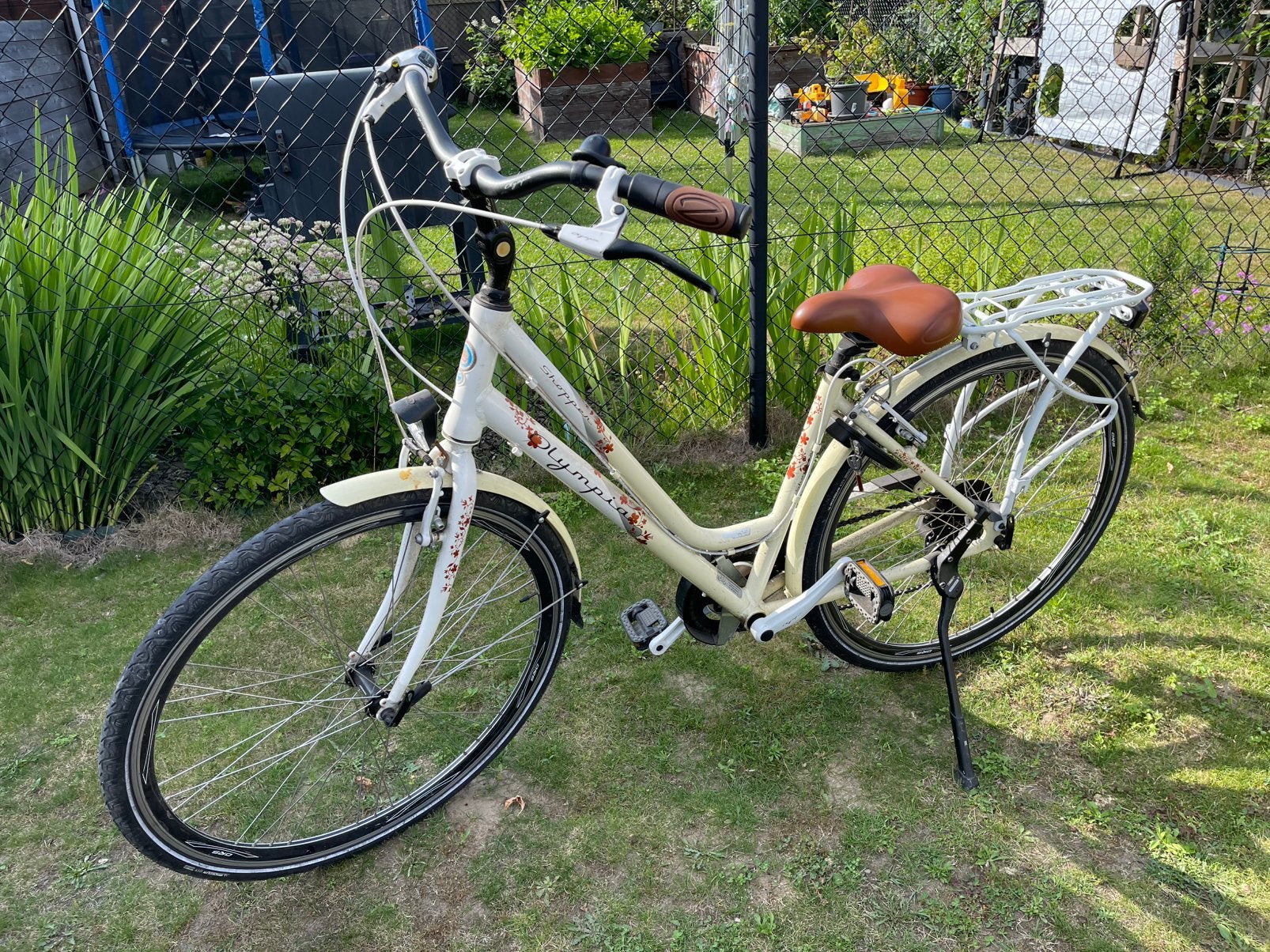 Olympia shopper - lage dames (stads)fiets, Fietsen en Brommers, Gebruikt, Velgrem, Minder dan 47 cm, Ophalen