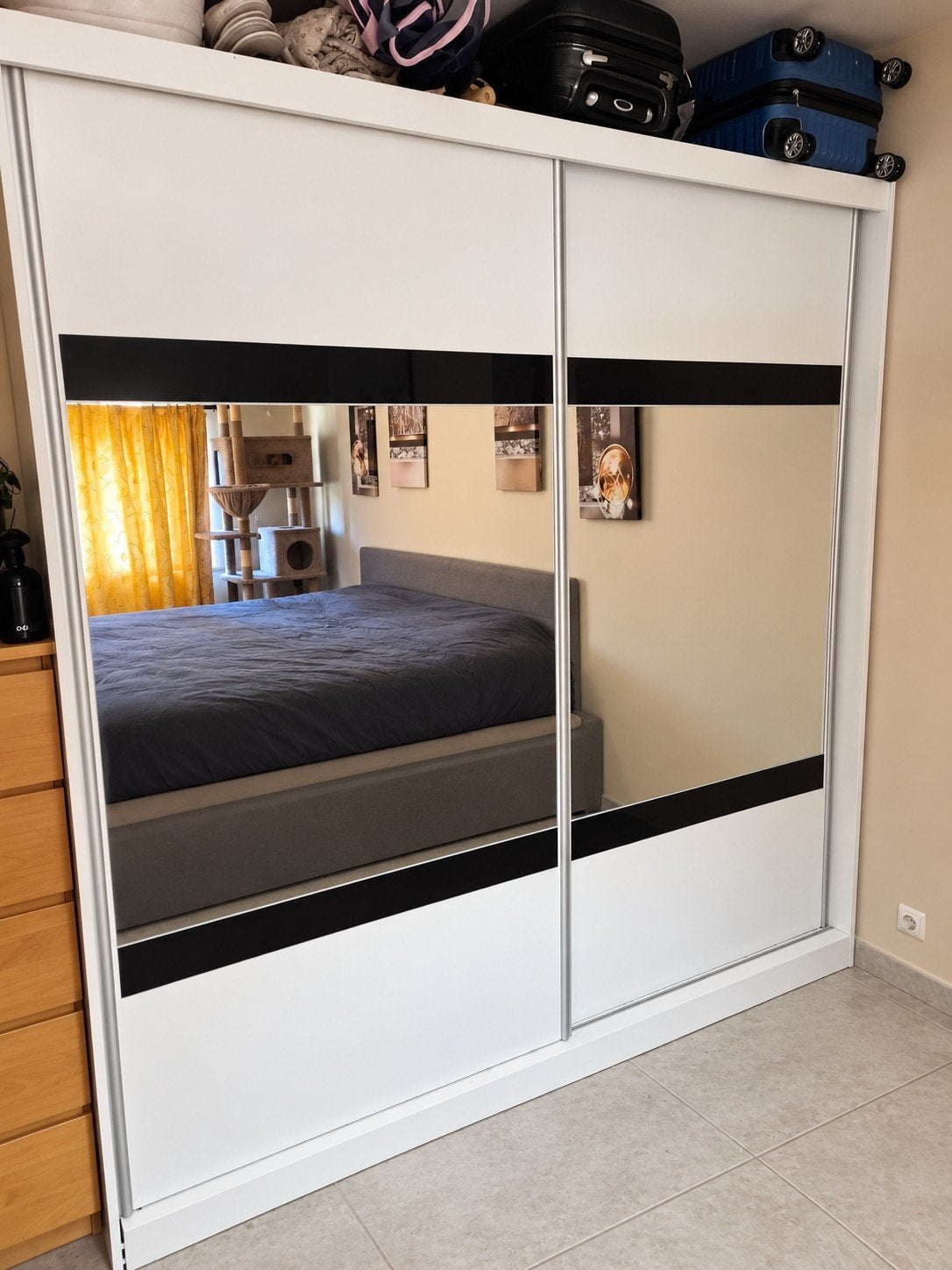 Armoire de chambre, Huis en Inrichting, Kasten | Kleerkasten, Ophalen, Gebruikt, 200 cm of meer, 200 cm of meer
