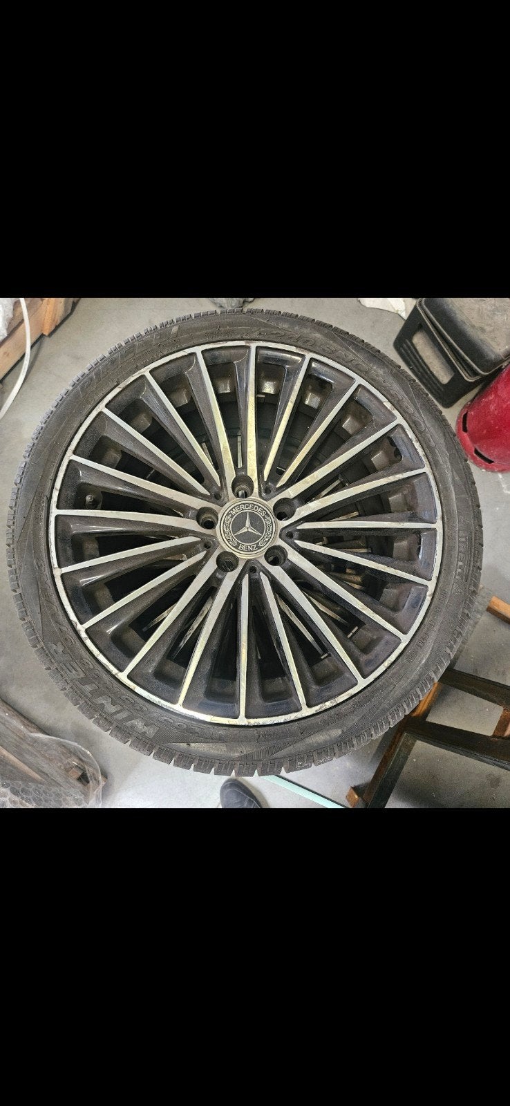 mercedes amg velgen 18 met banden, Auto-onderdelen, Ophalen, Zomerbanden, Band(en)