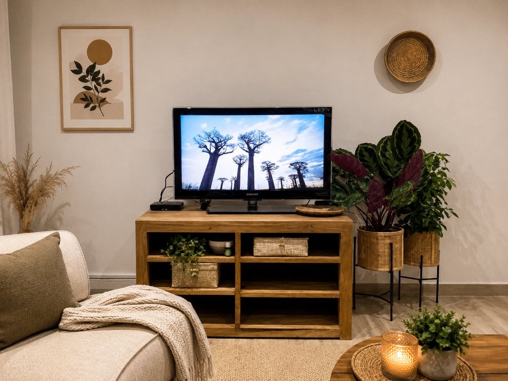 Tv meubel teak, Huis en Inrichting, Ophalen, Gebruikt, Teakhout, 50 tot 100 cm
