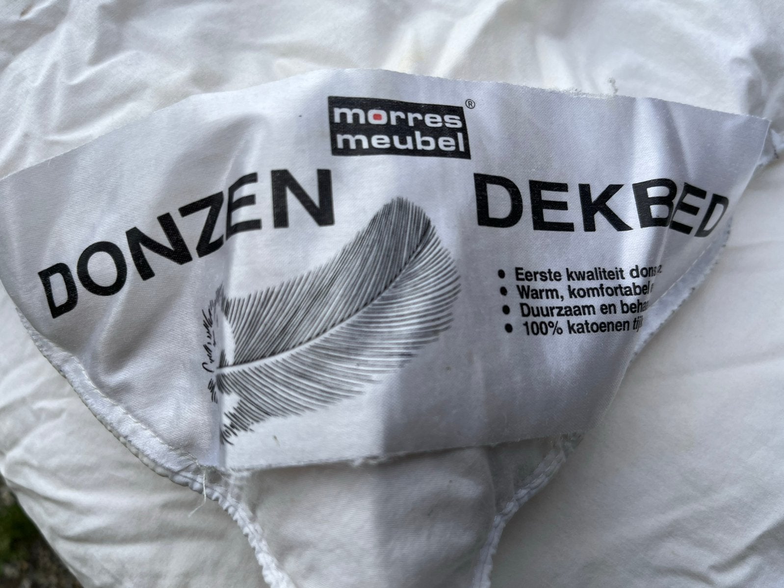 Donzen dekbed 240 x 200 cm, Ophalen, Gebruikt, Overige kleuren, Tweepersoons