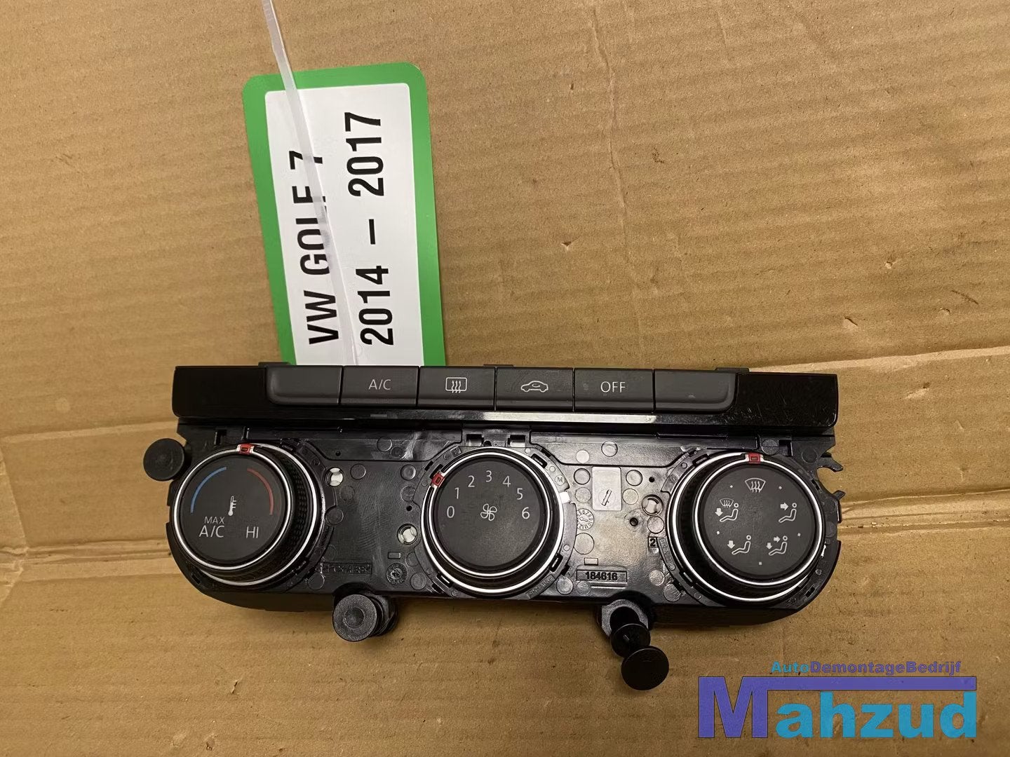 VW GOLF 7 Kachel airco bedieningspaneel 5G0907426T 2012-2021, Auto-onderdelen, Gebruikt, Volkswagen, Volkswagen AG, Vw@volkswagen.de