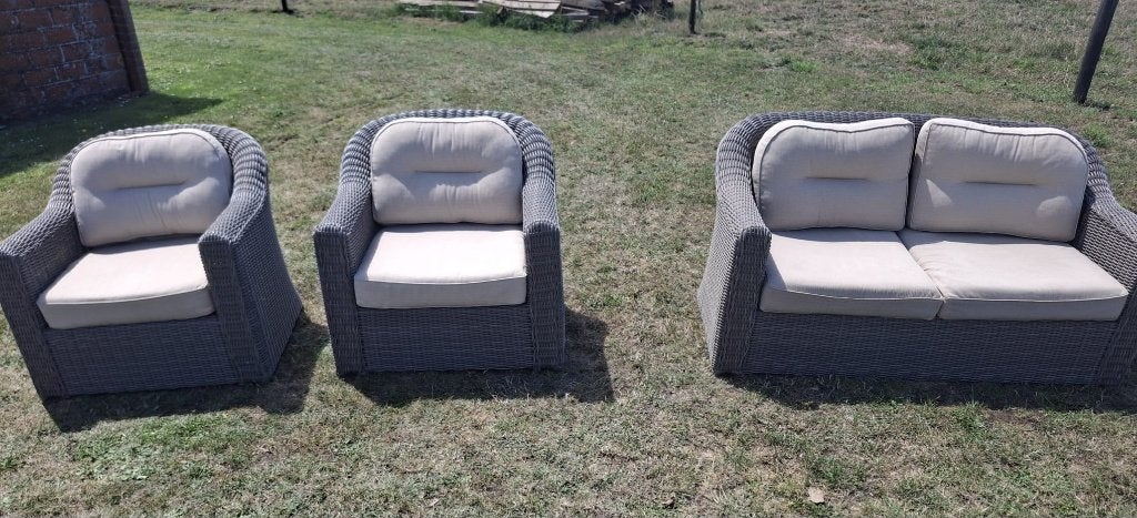 tuinset, Ophalen, 5 zitplaatsen, Gebruikt, Wicker
