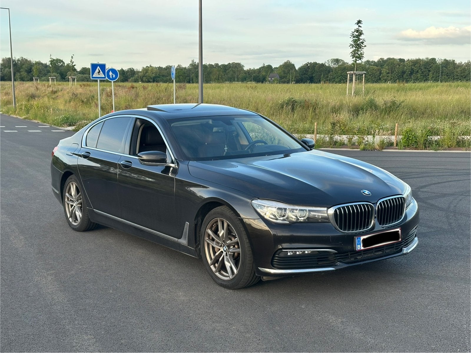 BMW 7-SERIE 725 DIESEL EURO 6C, Auto's, Bruin, 360° camera, Bruin, Diesel