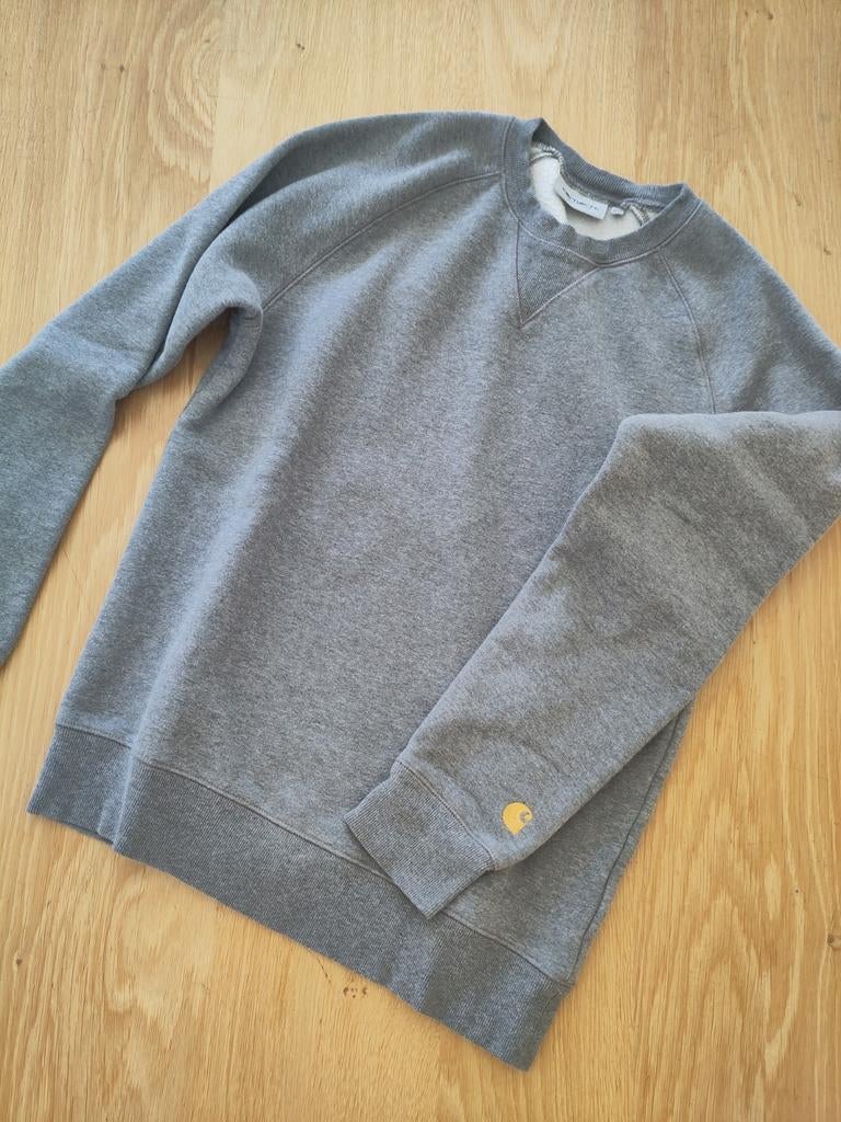 Grijze trui, sweater Carhartt voor jongens of heren! Maat XS, Ophalen of Verzenden