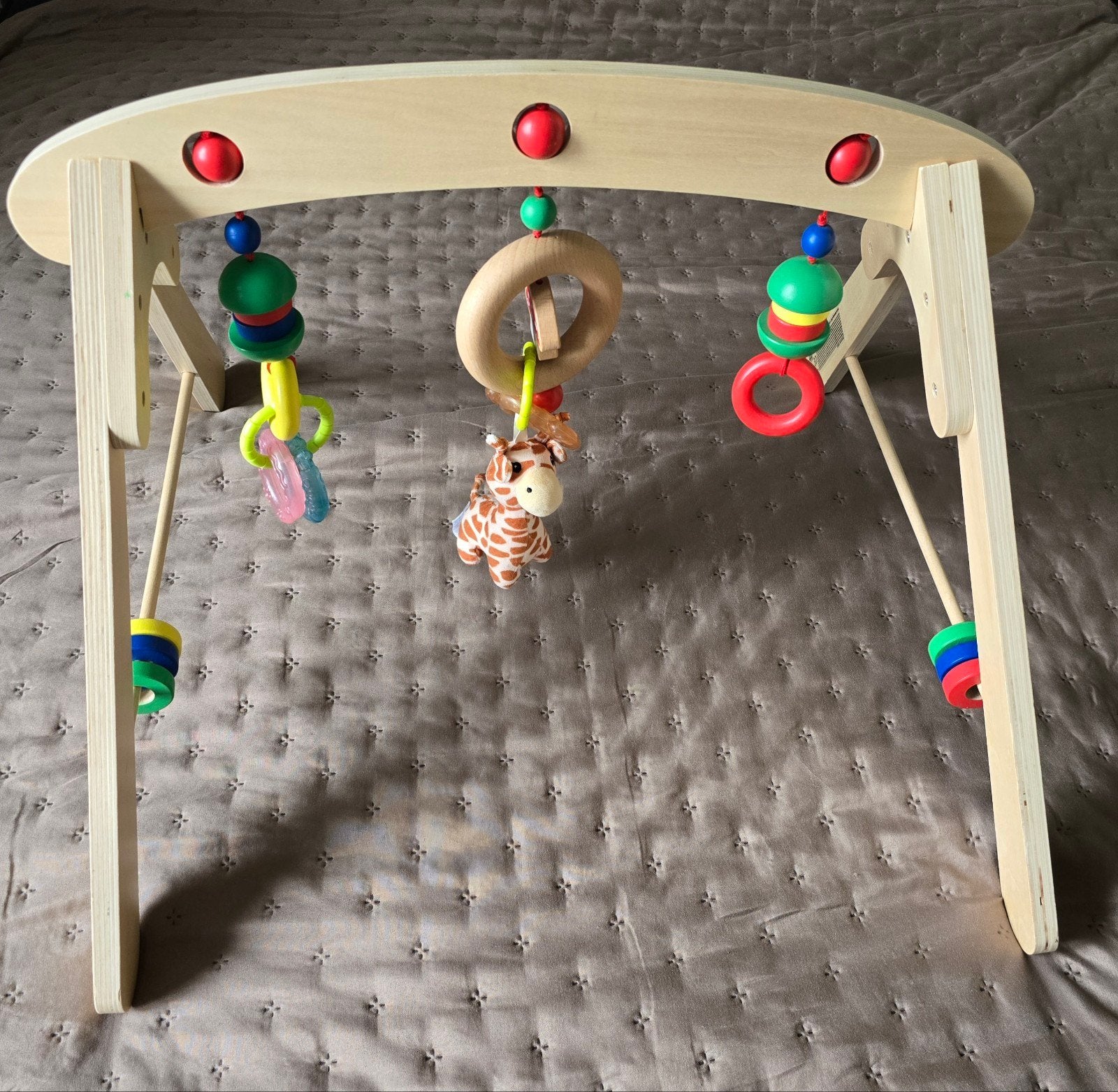 Mooie houten babygym, ideaal voor vloer en/of co-sleeper, Ophalen