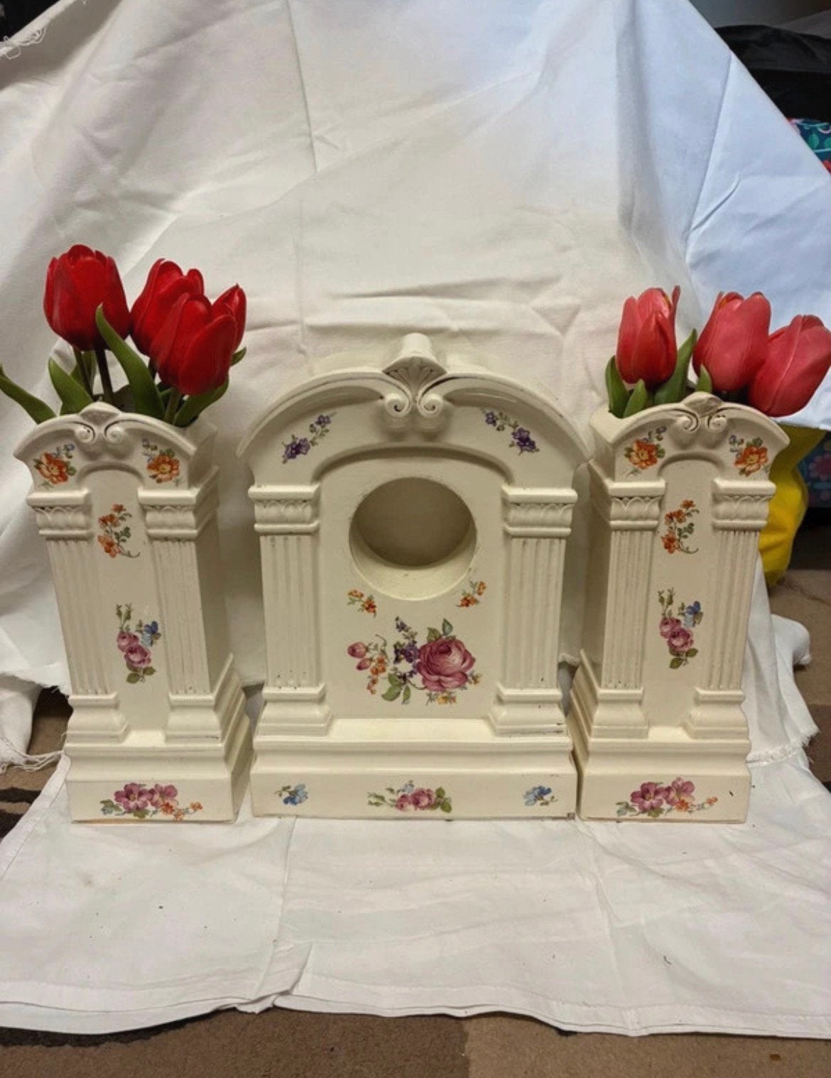 Driedelige Schouwgarnituur – Villeroy & Boch Septfontaines, Ophalen