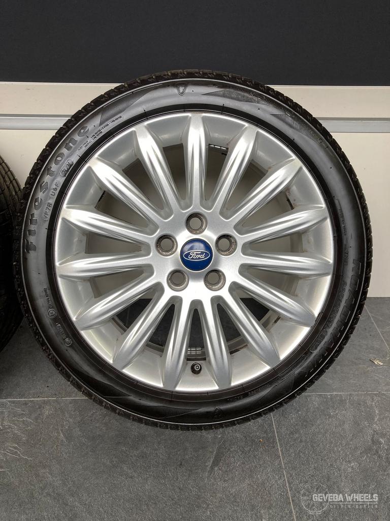 17” originele Ford Focus MK2 velgen + banden 5x108 AM2J-1007, Autos : Pièces & Accessoires, Pneus & Jantes, Pneus et Jantes, Pneus été